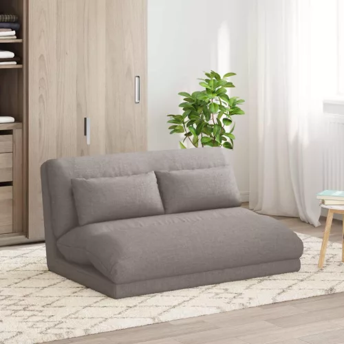 vidaXL Padló szék Tópszínű 110 x 82 x 55 cm szövet