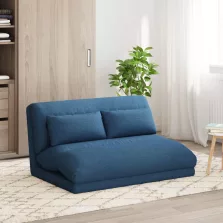 vidaXL Padló szék Kék 110 x 82 x 55 cm szövet