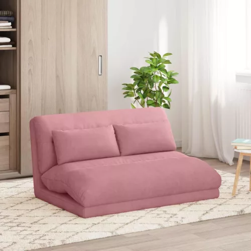 vidaXL Padló szék Rózsaszín 110 x 82 x 55 cm Bársony