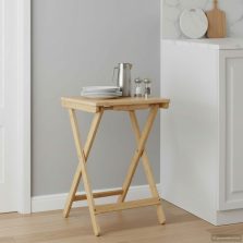 vidaXL Konyhaasztal Természetes 40 x 30 x 53,5 cm Bambusz