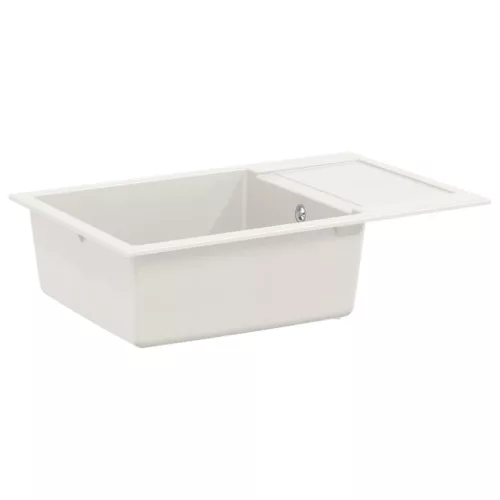 vidaXL Mosogató Fehér 780 x 500 mm 80% Kvarc és 20% Gyanta