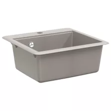 vidaXL Mosogató Szürke 470 x 440 mm Gránit