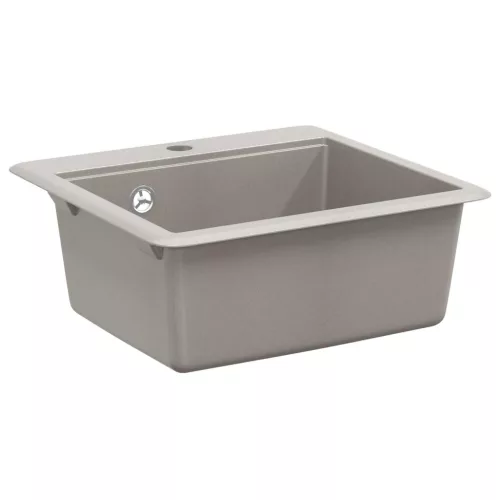 vidaXL Mosogató Szürke 470 x 440 mm Gránit