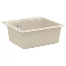 vidaXL Mosogató Bézs 470 x 440 mm Gránit