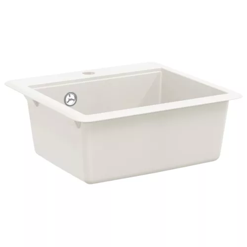 vidaXL Mosogató Fehér 470 x 440 mm Gránit