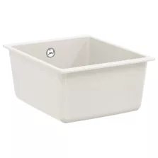   vidaXL Mosogató Fehér 370 x 460 mm 80% Kvarc és 20% Gyanta