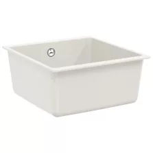   vidaXL Mosogató Fehér 430 x 460 mm 80% Kvarc és 20% Gyanta