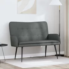   vidaXL Kétüléses Kanapé Sötétszürke 115 x 61 x 87 cm szövet