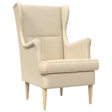 vidaXL karosszék Krém szövet