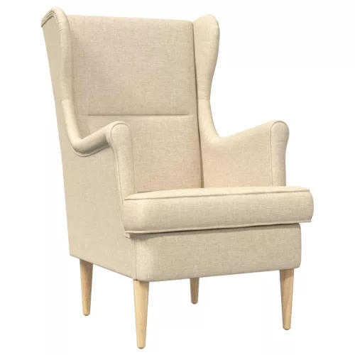 vidaXL karosszék Krém szövet