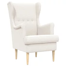 vidaXL karosszék Krém szövet