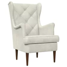 vidaXL karosszék Krém Bársony