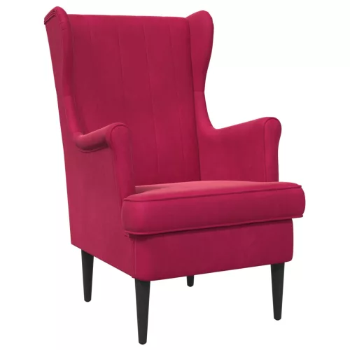 vidaXL karosszék Bordó Bársony