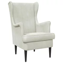 vidaXL karosszék Krém Bársony