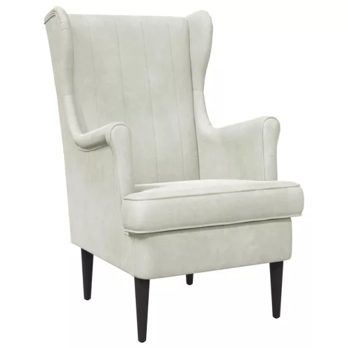 vidaXL karosszék Krém Bársony