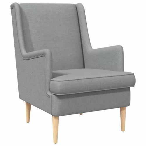 vidaXL karosszék Világosszürke szövet