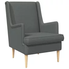 vidaXL karosszék Sötétszürke szövet