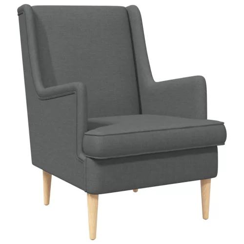 vidaXL karosszék Sötétszürke szövet