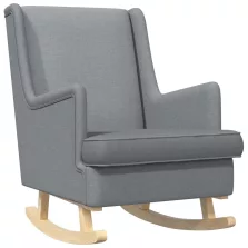 vidaXL Hintaszék Világosszürke 62 x 80 x 85 cm szövet