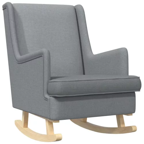 vidaXL Hintaszék Világosszürke 62 x 80 x 85 cm szövet