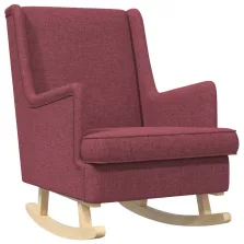 vidaXL Hintaszék Bordó 62 x 80 x 85 cm szövet