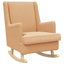 vidaXL Hintaszék Bézs 62 x 80 x 85 cm Juh Gyapjú