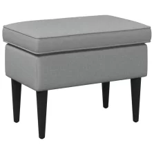 vidaXL Lábpárna Világosszürke 55 x 35 x 41 cm Szövet