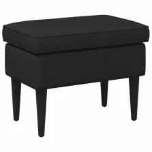 vidaXL Lábpárna Fekete 55 x 35 x 41 cm Szövet