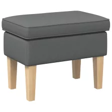 vidaXL Lábpárna Sötétszürke 55 x 35 x 41 cm Szövet
