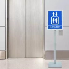 vidaXL Pedestal poszter állvány Ezüst 32,5 x 27 x 126 cm