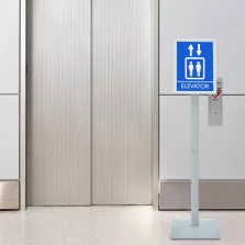 vidaXL Pedestal poszter állvány Ezüst 32 x 27 x 119 cm