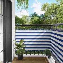   vidaXL Erkély Szúnyogháló Kék és Fehér 100 x 1000 cm Oxford Szövet
