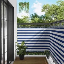   vidaXL Erkély Szúnyogháló Kék és Fehér 110 x 700 cm Oxford Szövet