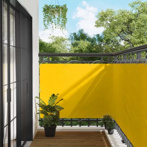 vidaXL Erkély Szúnyogháló Sárga 110 x 200 cm Oxford Szövet
