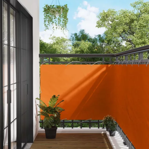 vidaXL Erkély Szúnyogháló Narancssárga 110 x 600 cm Oxford Szövet