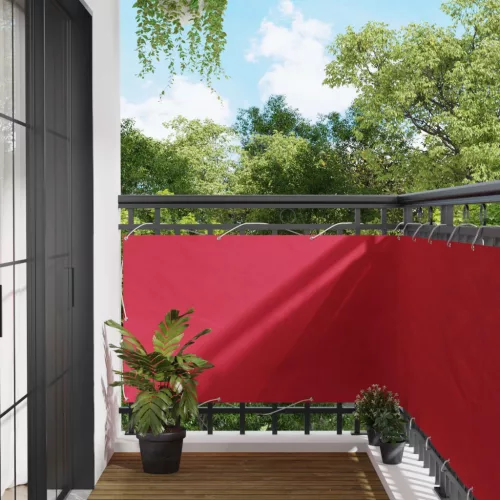 vidaXL Erkély Szúnyogháló Burgundi 90 x 800 cm PU bevonatos oxford alu