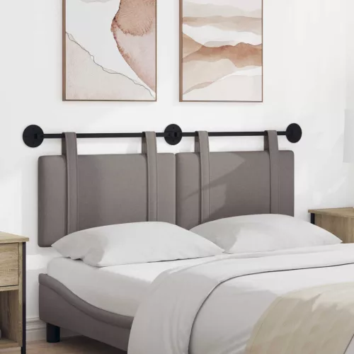 vidaXL Fali Fejtámla Falra szerelhető Tópszínű 130 x 55 x 5 cm szövet