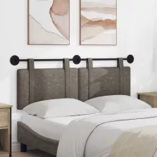   vidaXL Fali Fejtámla Falra szerelhető Szürke 130 x 55 x 5 cm Antik PU