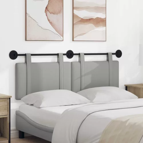vidaXL Fali Fejtámla Egyszínű Felhőszürke 150 x 55 x 5 cm szövet