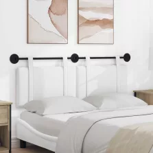   vidaXL Fali Fejtámla Falra szerelhető Fehér 150 x 55 x 5 cm szövet