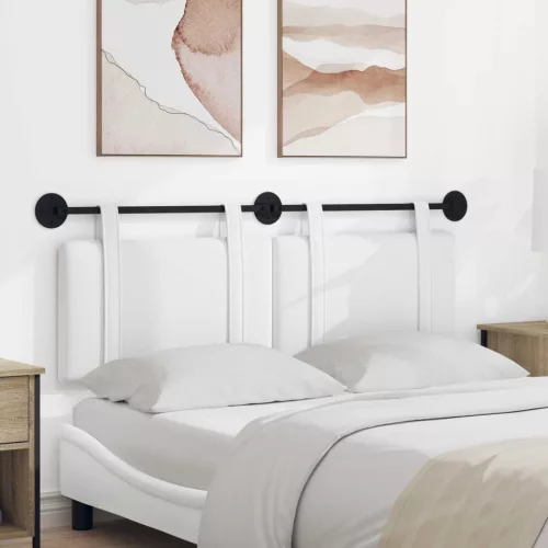 vidaXL Fali Fejtámla Falra szerelhető Fehér 150 x 55 x 5 cm szövet