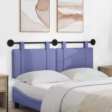   vidaXL Fali Fejtámla Falra szerelhető Farmerkék 150 x 55 x 5 cm szövet