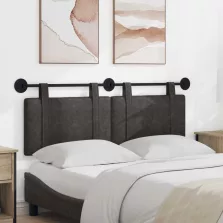   vidaXL Fali Fejtámla Falra szerelhető Fekete 150 x 55 x 5 cm Antik PU