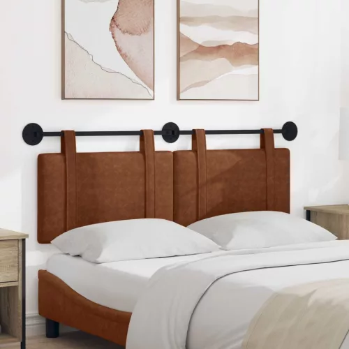 vidaXL Fali Fejtámla Falra szerelhető Barna 150 x 55 x 5 cm Antik PU