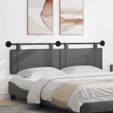   vidaXL Fali Fejtámla Egyszínű Sötétszürke 170 x 55 x 5 cm szövet