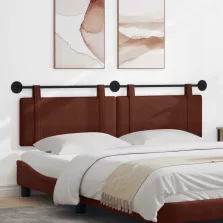   vidaXL Fali Fejtámla Egyszínű Fényes Barna 170 x 55 x 5 cm Antik PU