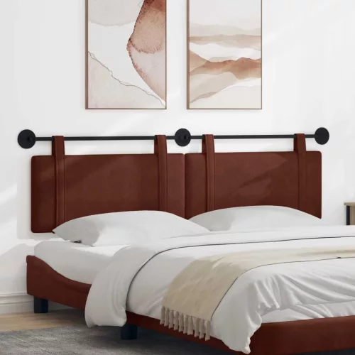 vidaXL Fali Fejtámla Egyszínű Fényes Barna 170 x 55 x 5 cm Antik PU