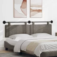   vidaXL Fali Fejtámla Falra szerelhető Szürke 190 x 55 x 5 cm Antik PU
