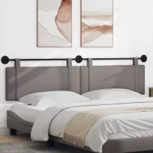   vidaXL Fali Fejtámla Falra szerelhető Tópszínű 210 x 55 x 5 cm szövet