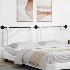   vidaXL Fali Fejtámla Falra szerelhető Fehér 210 x 55 x 5 cm szövet